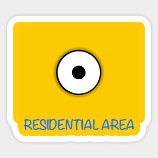 MINI YELLOW AREA Sticker